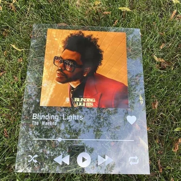 Polaroid  Spotify glass art