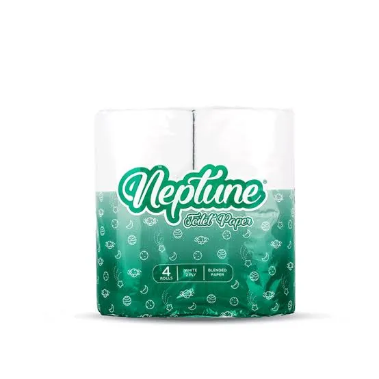 Neptune Toilet Paper 4 Rolls 2-Ply â€“ Soft, Strong, and Gentle for Everyday Use