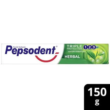 Pepsodent Herbal Strong Teeth & Gums 150g â€“ Nature-Power for Healthy Teeth & Gums
