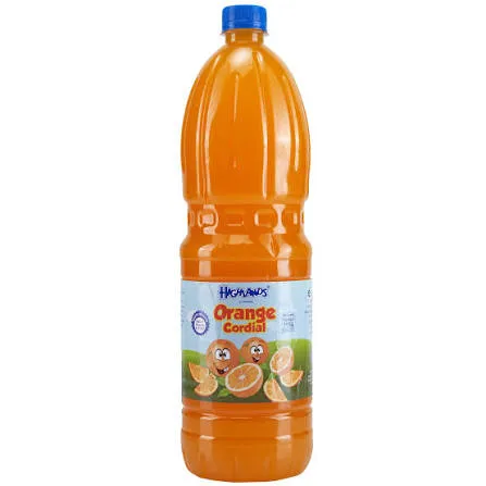 Highlands Orange Cordial 1 litre – Refreshingly Fruity and Full of Flavor!