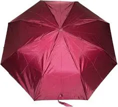 Umbrella  maroon colour with a bag