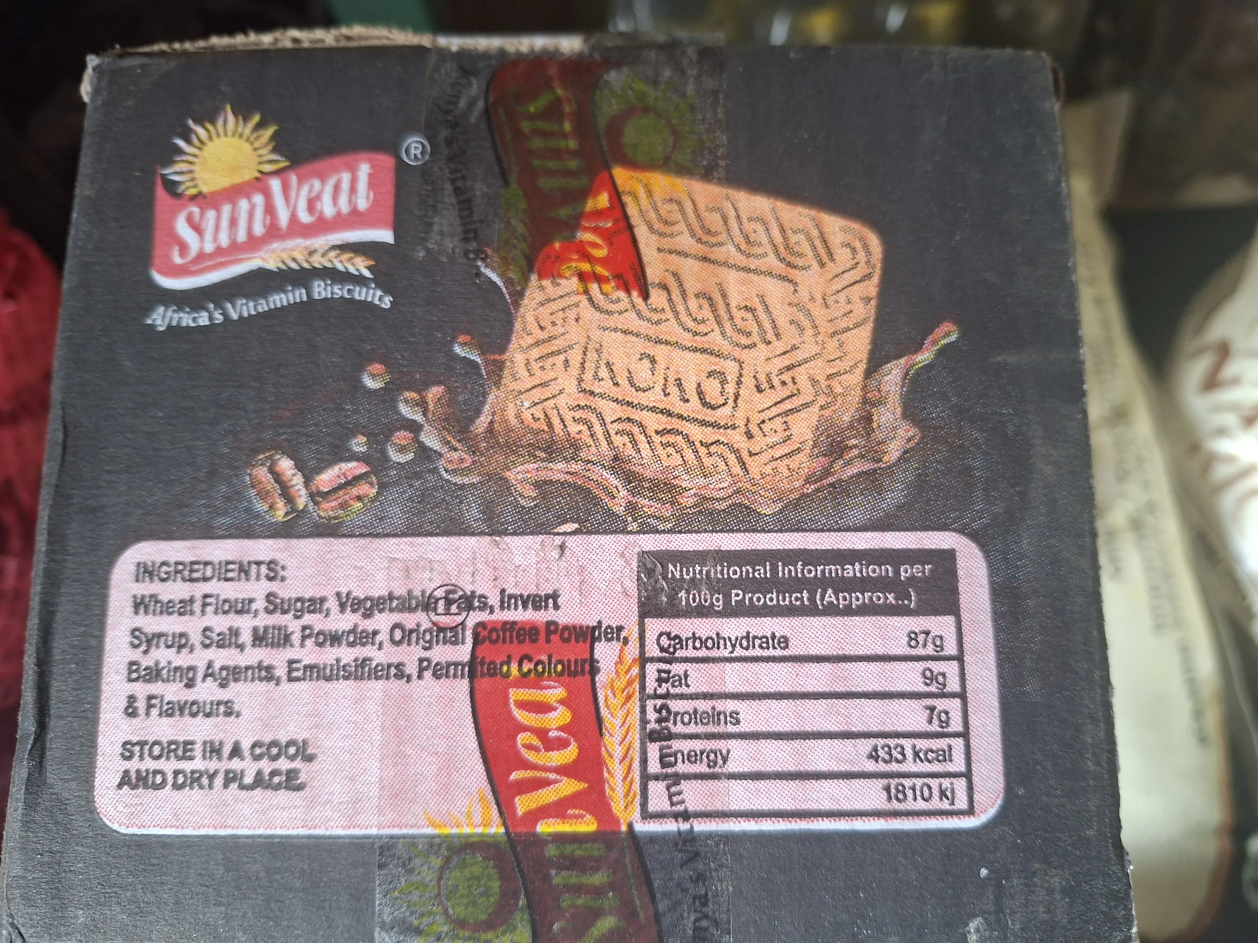 Sunveta Glucose Champ Biscuits – 1 Box (48 Packets) coffe flavour