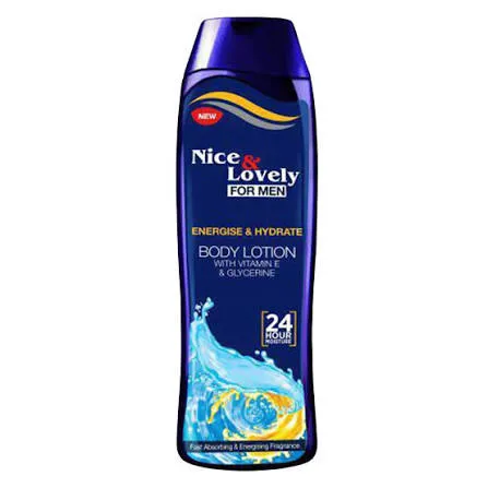 Nice & Lovely Menâ€™s Lotion with Vitamin E & Glycerin â€“ 34Hr Moisture (200ml)
