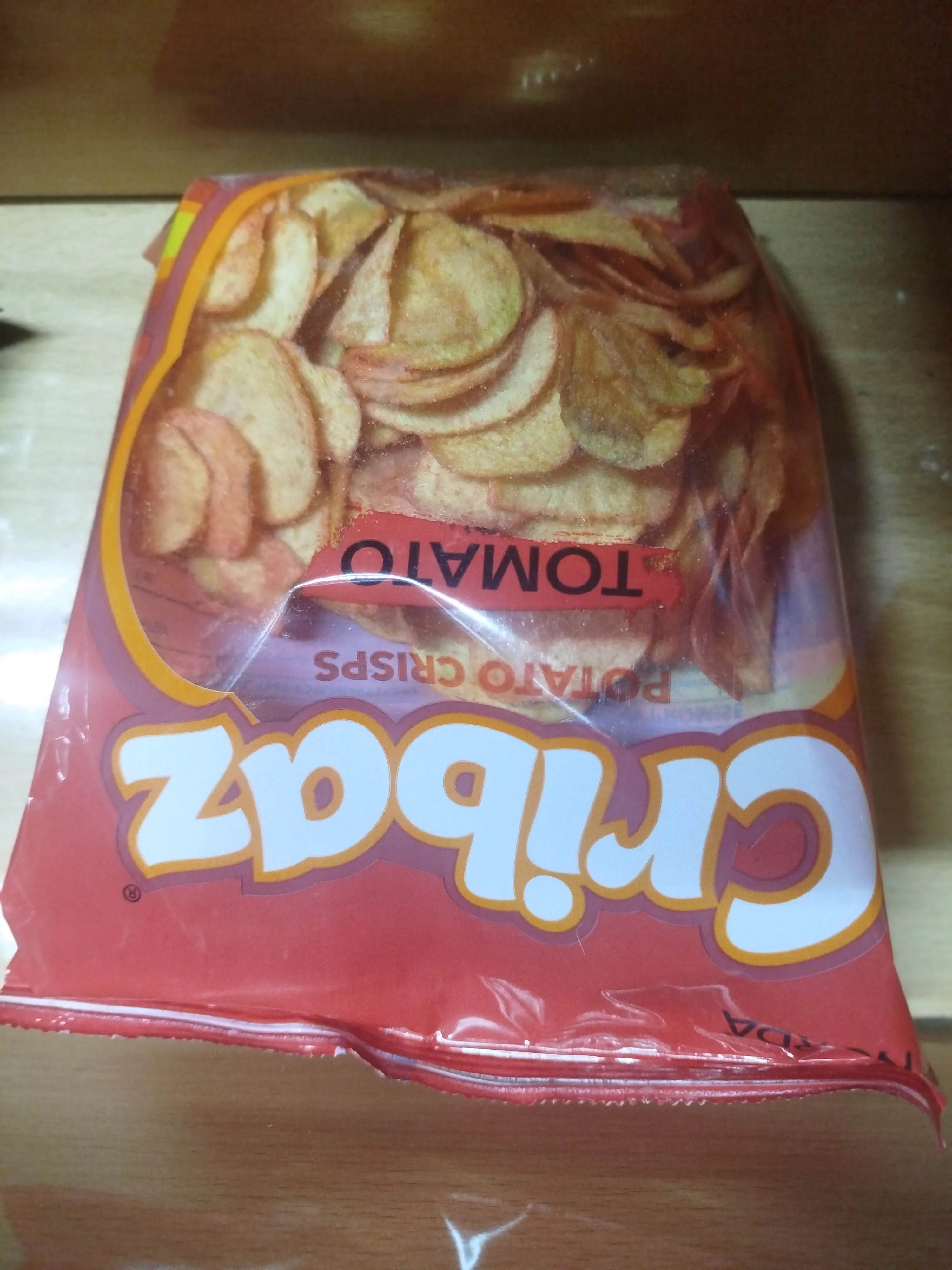 Cribaz potato crisps - tomato flavour