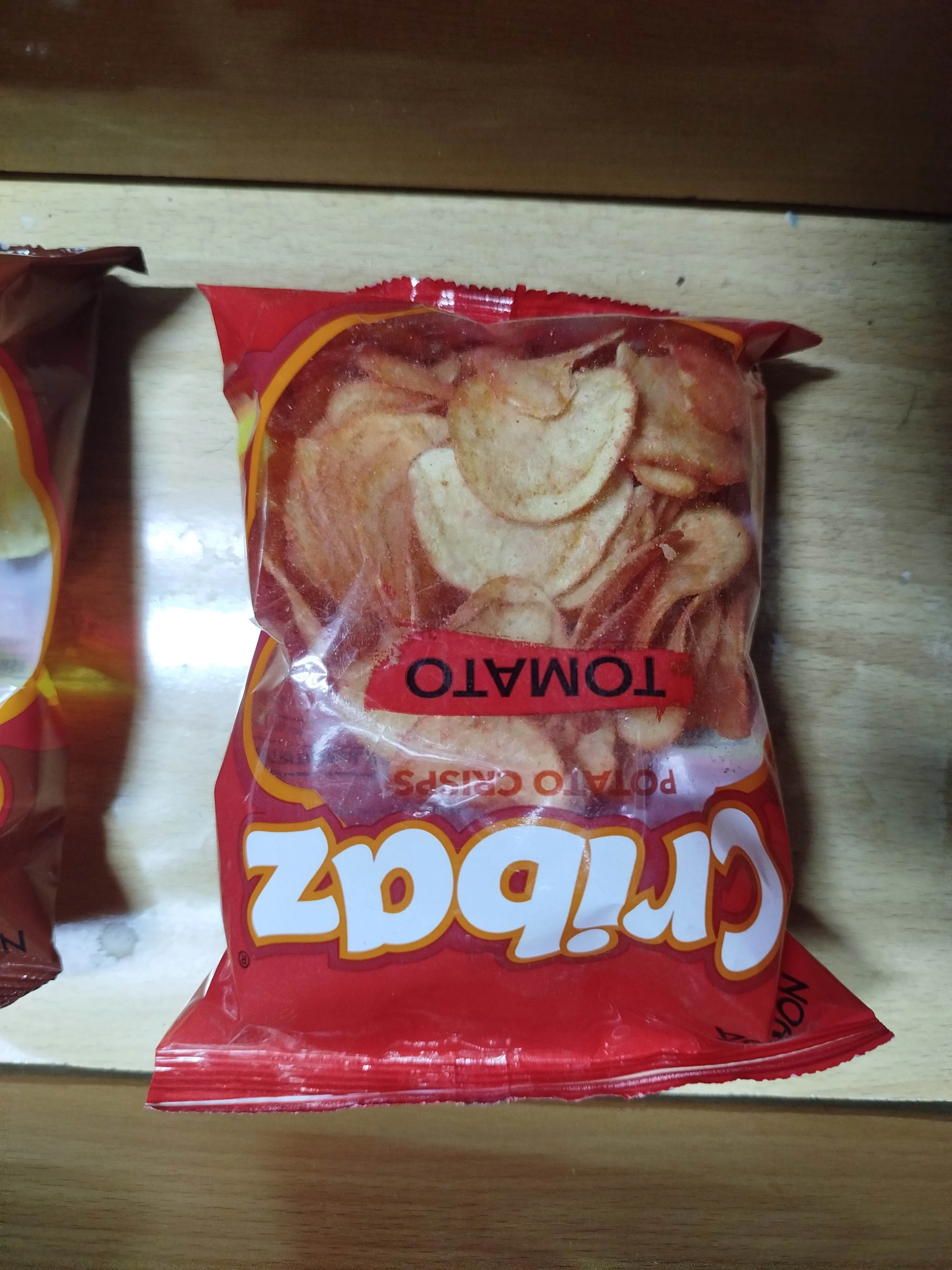 Cribaz potato crisps - tomato flavour