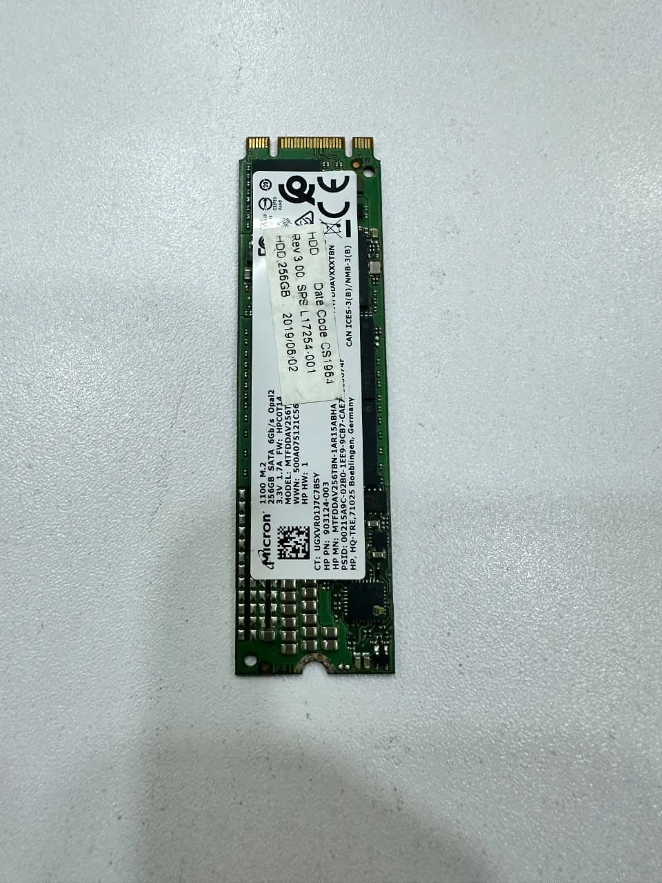 256 GB M2 SSD