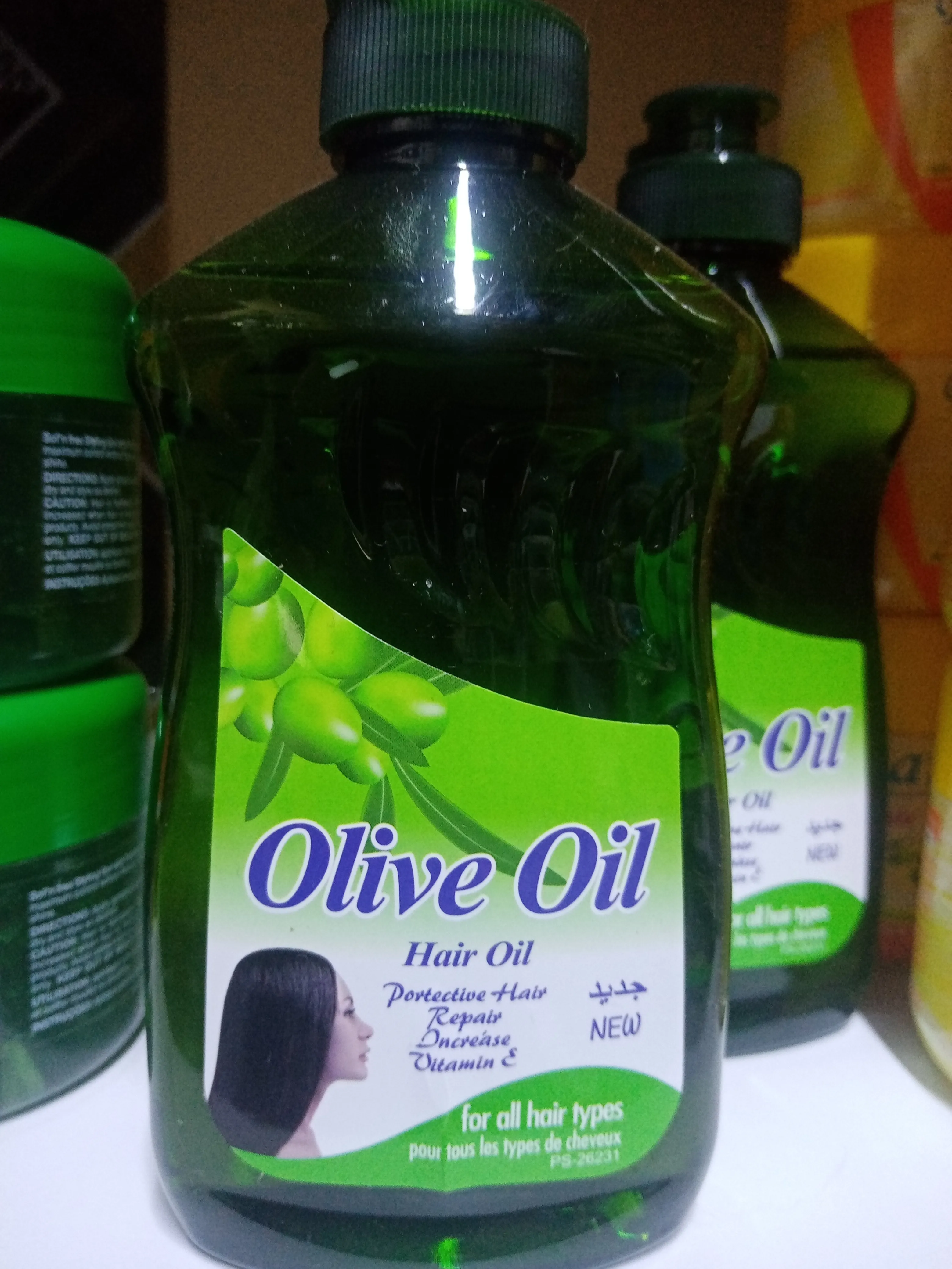Olive hair oil