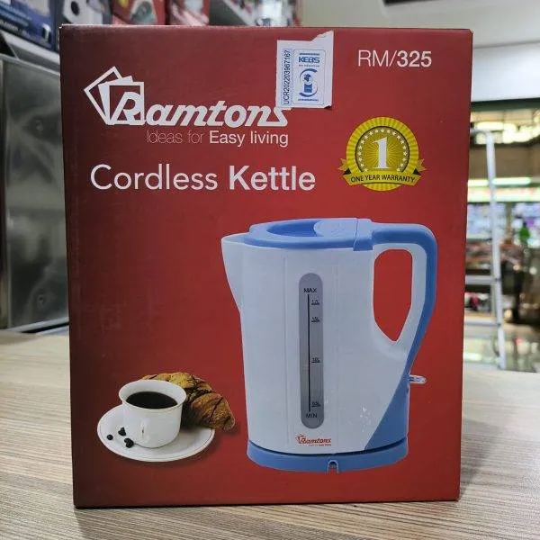Ramtons Cordless Kettle 1.7L – White & Blue RM/325