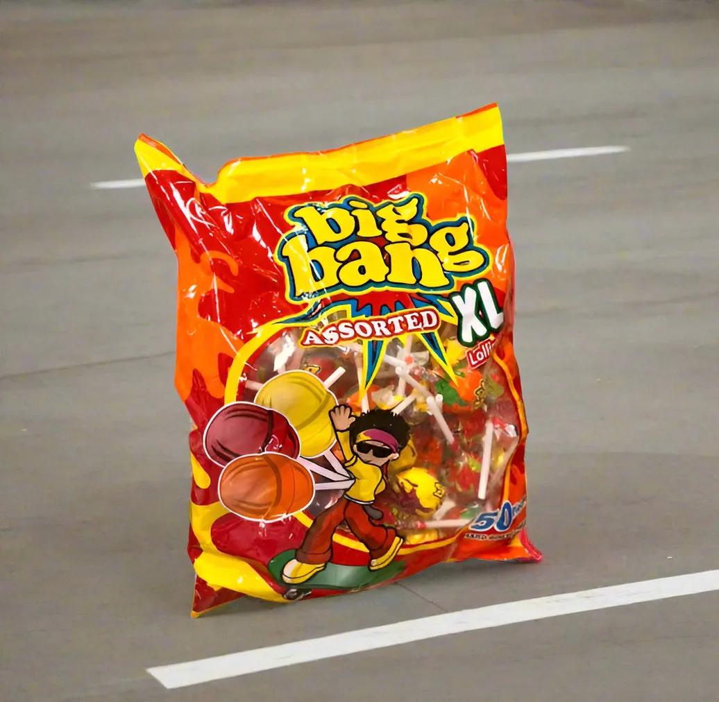 Big bang assorted lollipops XL50 pieces