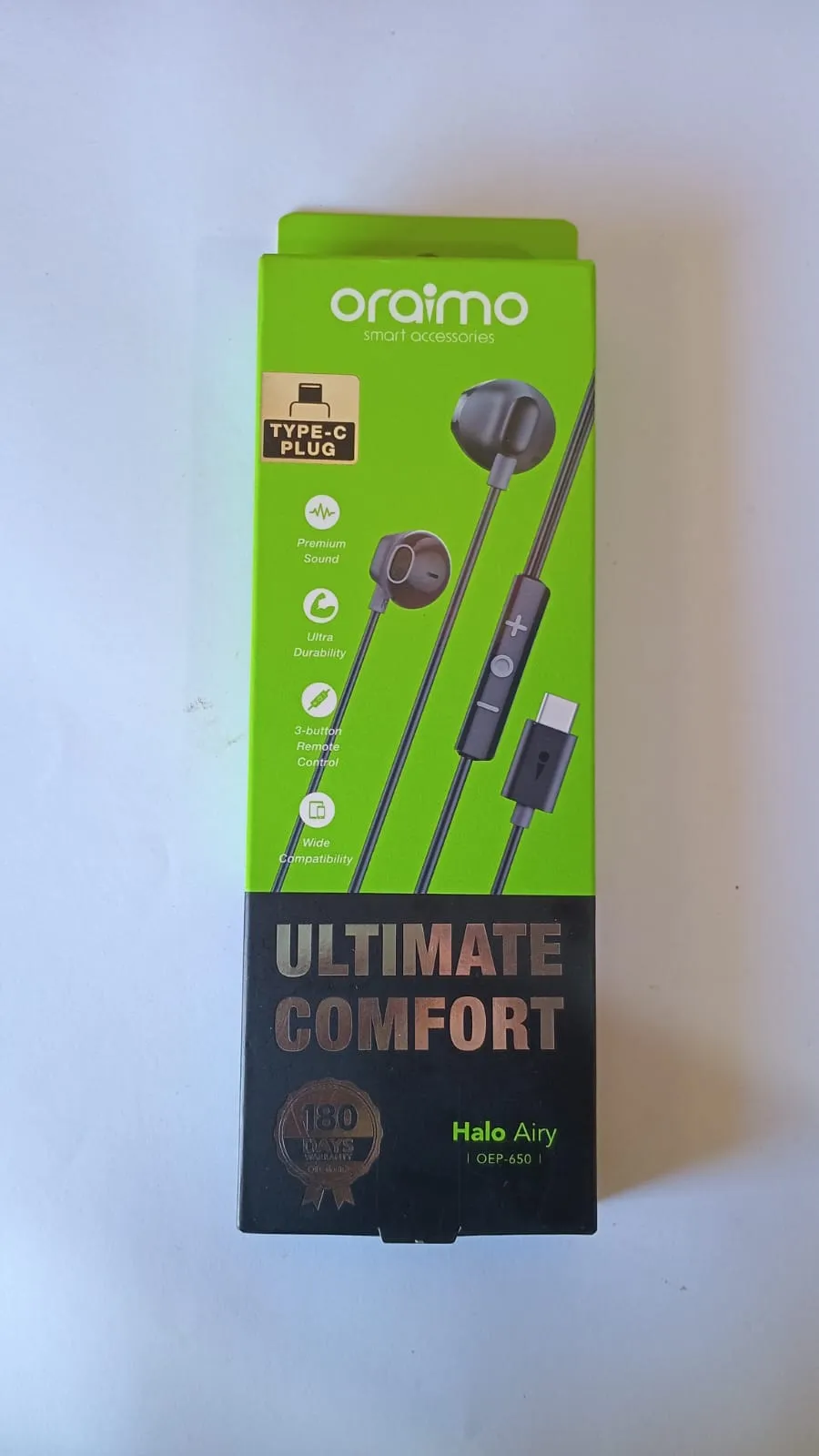 Oraimo Type-C Earphones