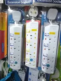 JSB 4 Way 3M Power Extension With Surge Protector.