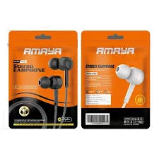 AMAYA STEREO EARPHONE MODEL S12 WITH MICROOPHONE