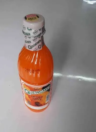 Quencher orange flavored drink