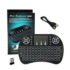 Teclado sem fio backlit Mini Keyboard Wi-Fi Com Led mini keyboard