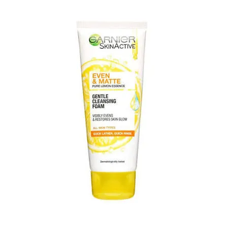 Garnier even and matte cleansing foam