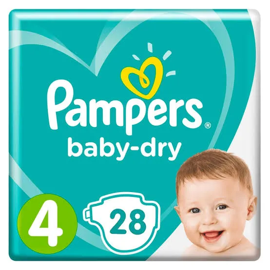 Pampers Maxi Diapers Size 4 (9â€“18kg) â€“ 28pcs
