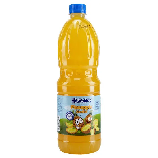 Highlands Pineapple Cordial 1L â€“ Sweet & Tropical Drink